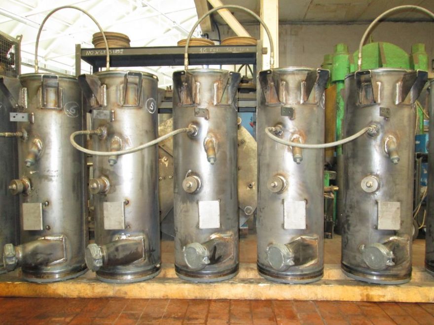 Separatori 160 lt. in prova idraulica