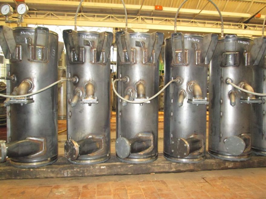 Separatori 170 lt. in prova idraulica